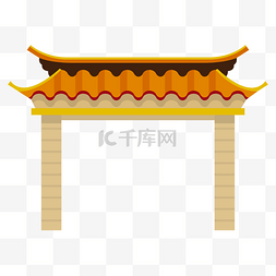 砖砌拱门图片_中国风门头