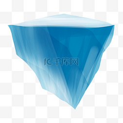 蓝色悬崖冰山