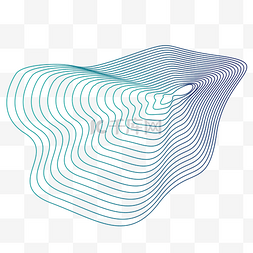 波浪分层图片_网状线条科技底纹