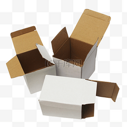 纸箱包装贴纸图片_可回收物垃圾纸箱包装