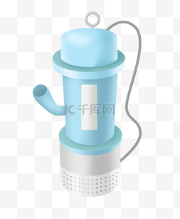蓝色水泵机械