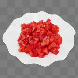 红色水果果盘