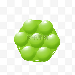 绿色球体糖果