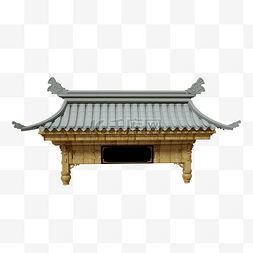 中式门楼屋檐