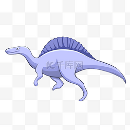 奔跑的蓝色恐龙