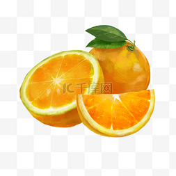 切碎的水果图片_橙色香甜水果切碎的奉节脐橙实物