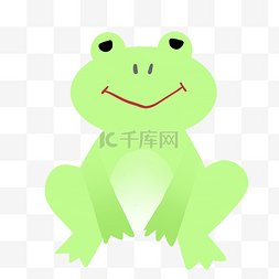 绿色卡通青蛙图片_动物青蛙