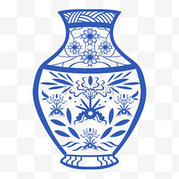 古风青花瓷花瓶