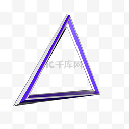 三角框立体图片_年中大促装饰三角框立体