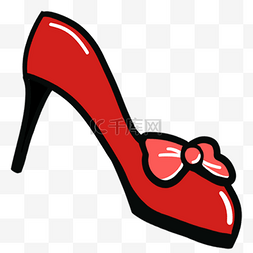 红色女鞋图片_红色的高跟鞋