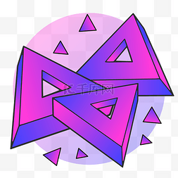 三角几何标题背景