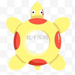 黄色乌龟泳圈