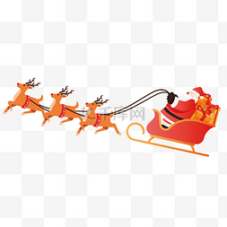 彩色麋鹿图片_彩色圣诞老人麋鹿
