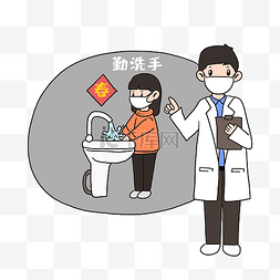 医生图片_春节抗疫勤洗手