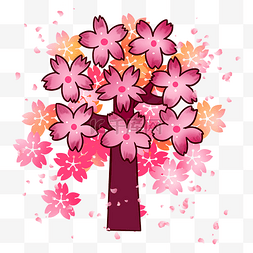 唯美樱花季节插图