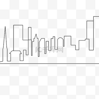 线条楼房建筑