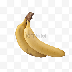 两个软糯美味的香蕉