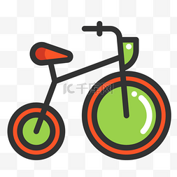 婴儿用品玩具自行车图标