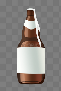 卡通酒水饮品图片_卡通啤酒瓶子插画