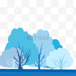 冬日树林图片_冬天冬季雪景