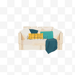 实用的沙发图片_浅色的沙发