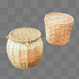 竹筐罐子