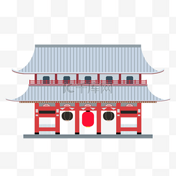 日本传统风格寺庙建筑