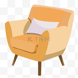 黄色沙发家具图片_精美黄色沙发