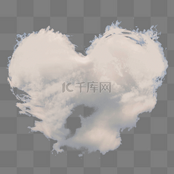 心形的云图片_心形的云