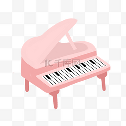 儿童钢琴图片_粉色儿童钢琴