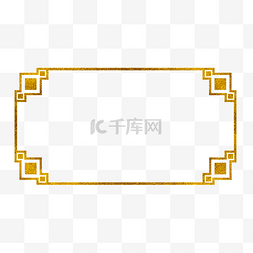 金色渐变矢量边框