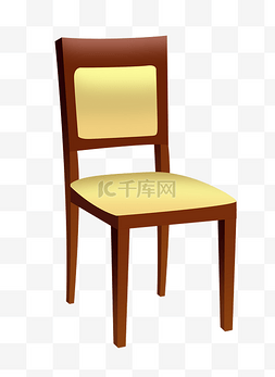 漂亮的椅子装饰插画