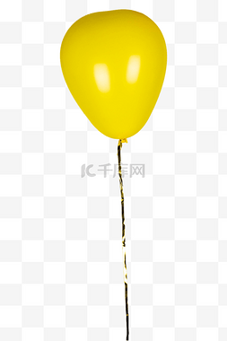 黄色心形气球