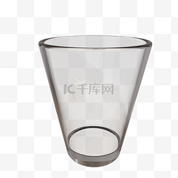 卡通干净的玻璃图片_广口的玻璃杯子插画