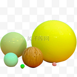 3d立体球面图片_漂亮的圆球免抠图