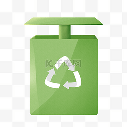 绿色环保垃圾桶