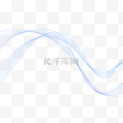 科技不规则网格图片_不规则图形波浪线条蓝色