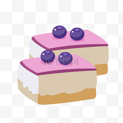 西餐甜点蓝莓蛋糕
