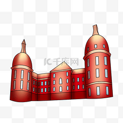 红色高贵城堡
