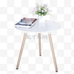 浅色长腿桌子图片_家具桌子