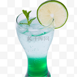 绿色色创意饮料杯子元素
