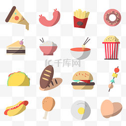 面包甜甜圈图片_食物零食图标