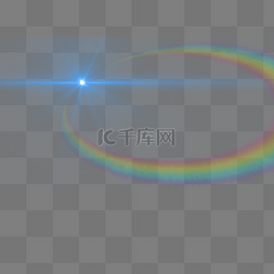 光圈蓝图片_蓝色彩虹光圈科技光效