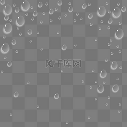 水滴雨滴水泡大颗粒透明
