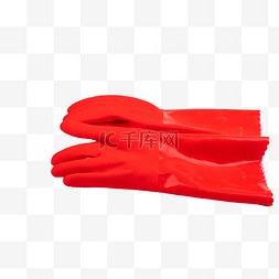 红色日用品图片_红色橡胶手套