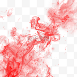 渲染的墨图片_抽象的红烟水墨渲染