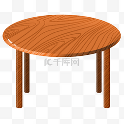 木质房梁图片_木质圆形桌子插图