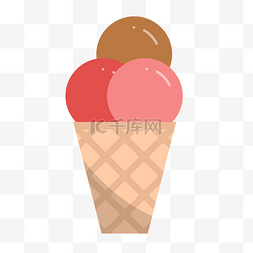 卡通蛋卷冰淇淋