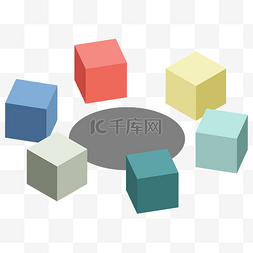 立方体标注图片_围绕的立方体