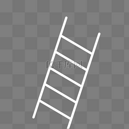 楼梯梯子图片_白色的楼梯免抠图